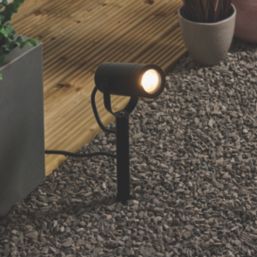 Saxby Palin Outdoor Spike Light Matt Black