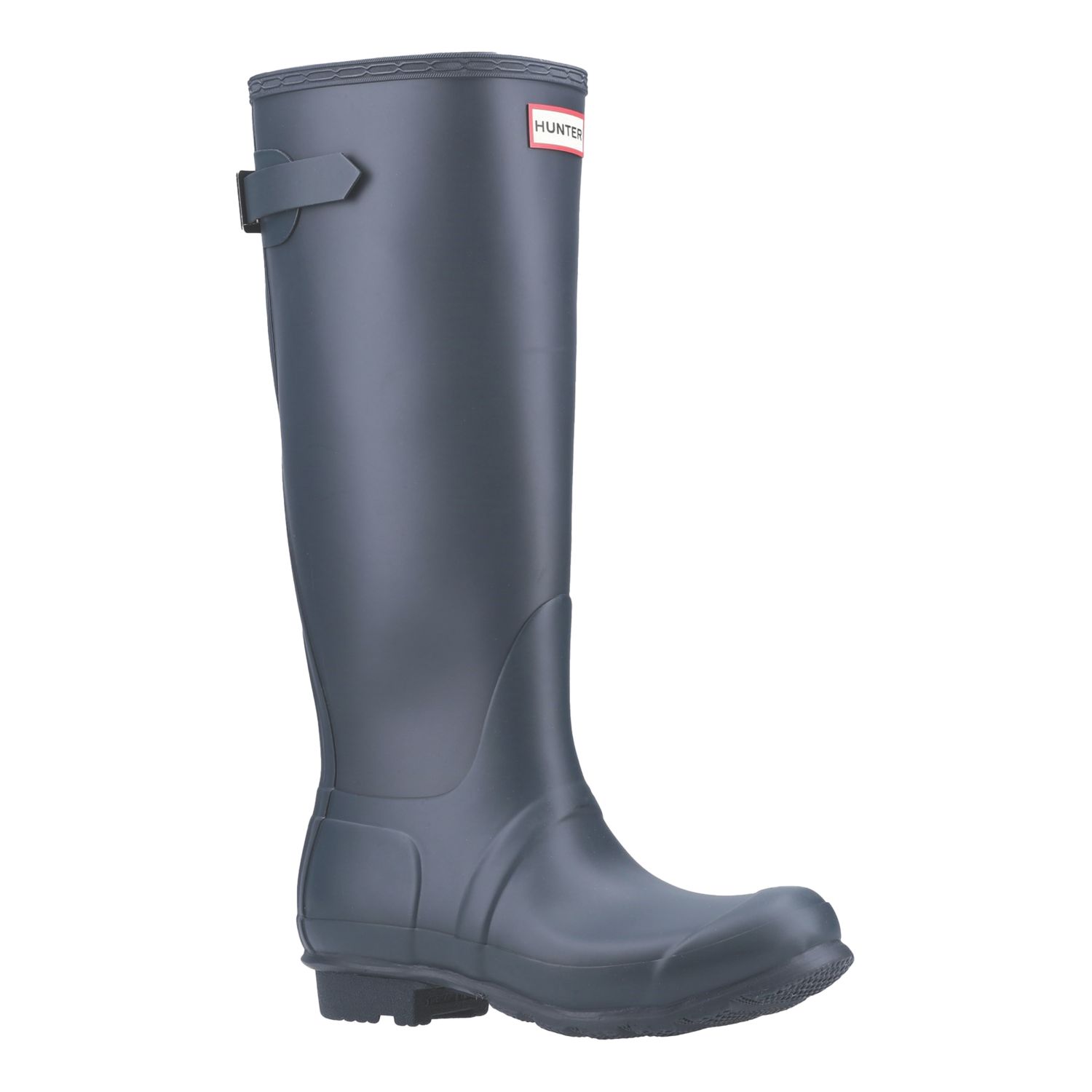 Hunter Original Tall Back Adjustable Size 7 Womens Navy Non Safety Wellies (705XW)
