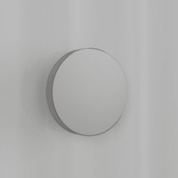 Splashback  Bathroom Splashback Fluted Clear with Polished Chrome Caps 250mm x 600mm x 4mm