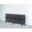Arroll 470mm x 1234mm 4606BTU Black / Silver Cast Iron 3 Column Radiator