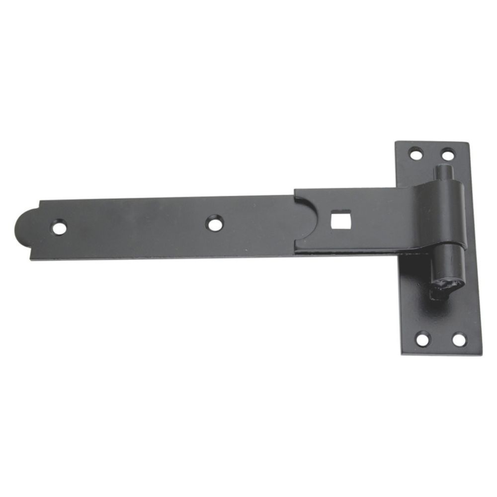 Smith Locke Black Powder Coated Straight Gate Hinge Hook Band