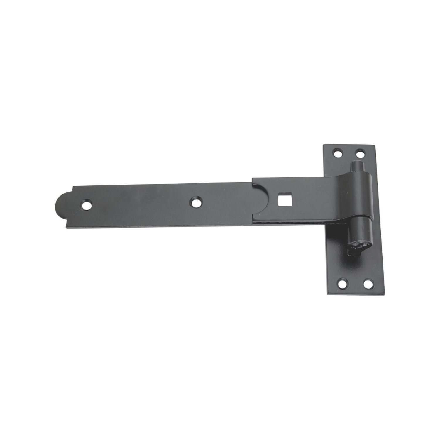 Smith & Locke Black Powder-Coated Straight Gate Hinge Hook & Band 134mm x 315mm x 45.5mm (7066J)