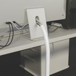 D-Line 10-25mm White Cable Tidy Tube 1.1m