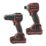Einhell Professional Compact 18V 2 x 4.0Ah Li-Ion Power X-Change Brushless Cordless Combi Drill & Impact Driver Twin Pack