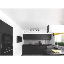 Knightsbridge  Bar 4-Light Quad GU10 Ceiling Spotlight Matt Black