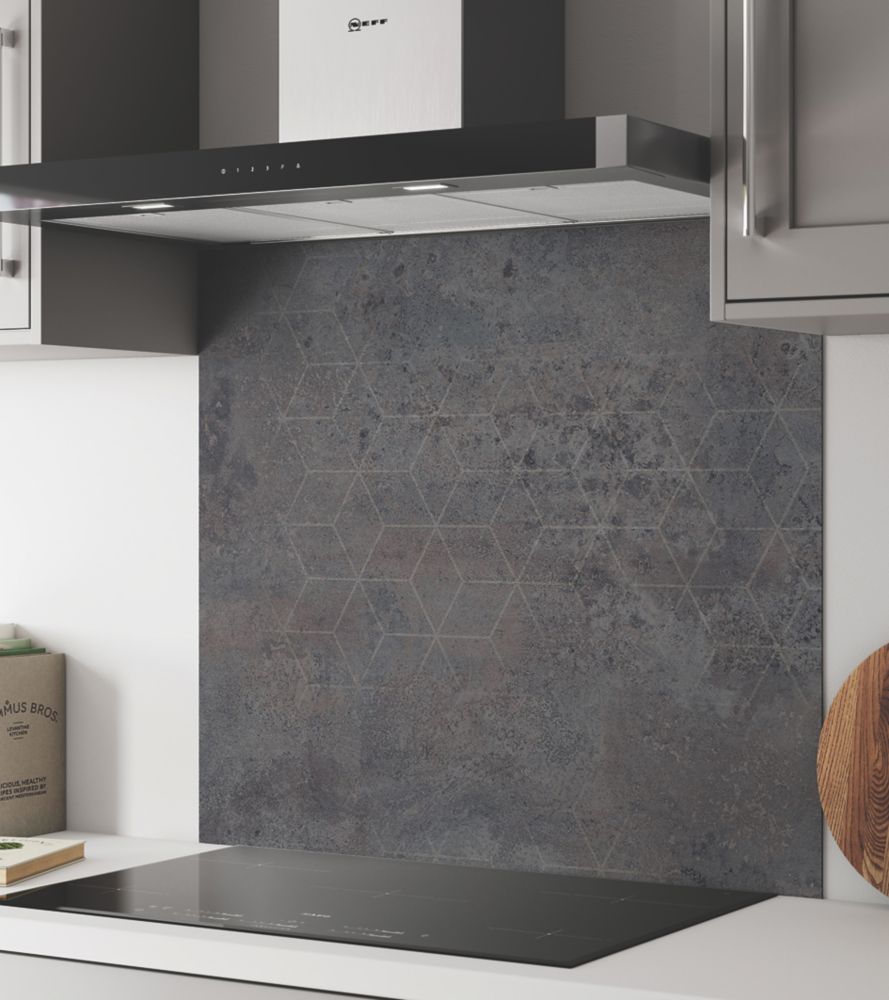 Wilsonart  Urban Steel Wide Hob Splashback 900mm x 800mm x 4mm