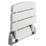 ETAL Wall Mounted Fold Down Shower Seat White/Chrome