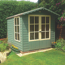 Shire Buckingham 6' 6" x 6' 6" (Nominal) Apex Timber Summerhouse