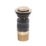 Top-Fix Slotted Push Button Basin Waste Brushed Brass 60mm