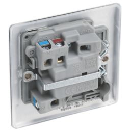British General Nexus Metal 13A Switched Fused Spur with LED Brushed Steel