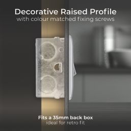 British General Nexus Metal 13A Switched Fused Spur with LED Brushed Steel