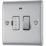 British General Nexus Metal 13A Switched Fused Spur with LED Brushed Steel