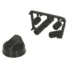 Electruepart KNB2204  Universal Multifit Cooker Control Knob - Black