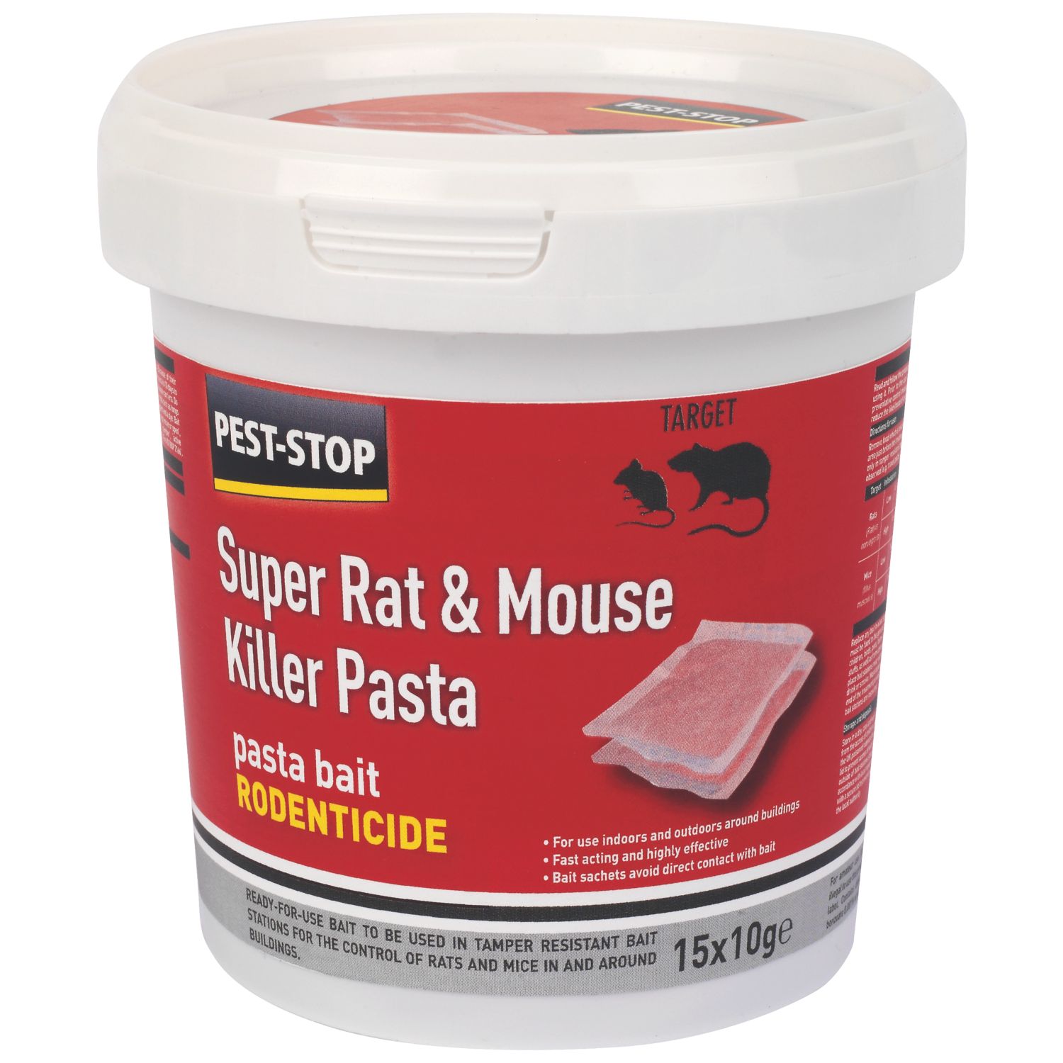 Pest-Stop Rodent Pasta Bait 10g 15 Pack (7070X)