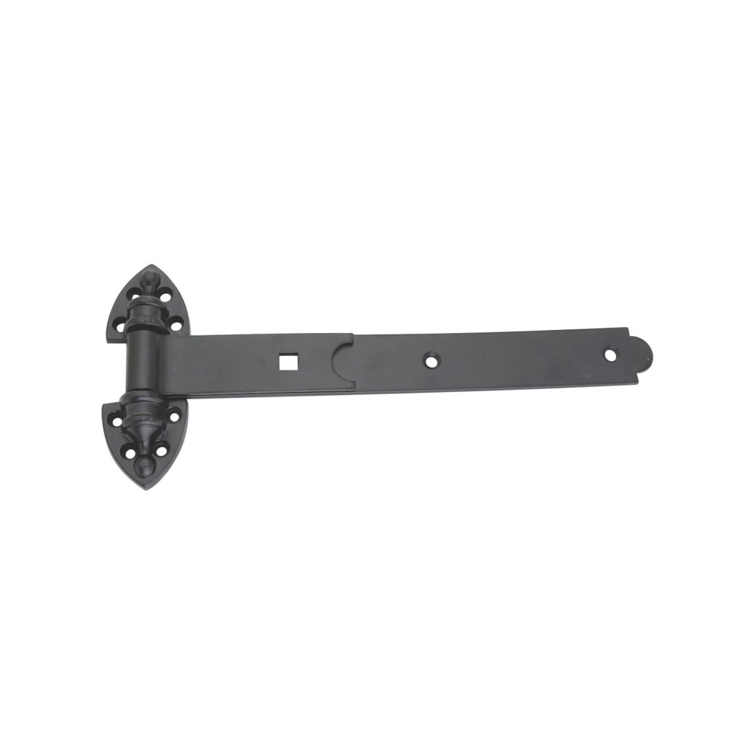 Smith & Locke Black Powder-Coated Straight Heavy Reversible Gate Hinges 148mm x 337mm x 51mm 2 Pack (7075J)