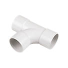 FloPlast Solvent Weld Equal Tees White 32mm 3 Pack