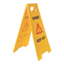 Essentials Danger Keep Out A-Frame Safety Sign 600mm x 290mm