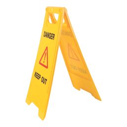 Essentials Danger Keep Out A-Frame Safety Sign 600mm x 290mm
