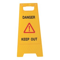Essentials Danger Keep Out A-Frame Safety Sign 600mm x 290mm