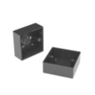 D-Line SSB35B/2 1-Gang Surface Pattress Black Box 35mm 2 Pack