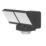 Brackenheath iSpot Swivel Outdoor LED Twin floodlight With PIR & Photocell Sensor Black 16.5W 2100lm