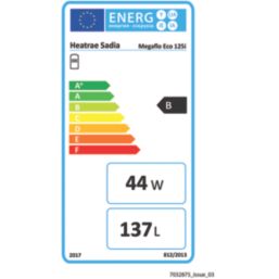 Heatrae Sadia Megaflo Eco 125i Indirect Unvented  Hot Water Cylinder 125Ltr