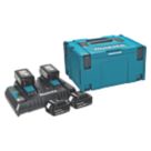 Refurb Makita 197627-6 18V 5.0Ah Li-Ion LXT Batteries & Charger Kit 5 Piece Set