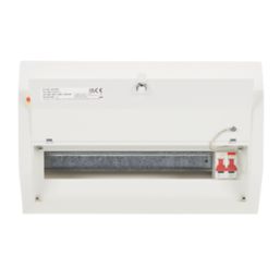 Contactum Defender 1.0 18-Module 16-Way Part-Populated  Main Switch Consumer Unit