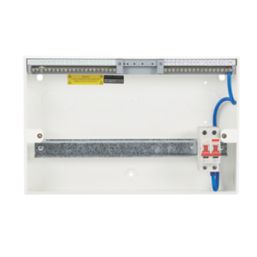 Contactum Defender 1.0 18-Module 16-Way Part-Populated  Main Switch Consumer Unit