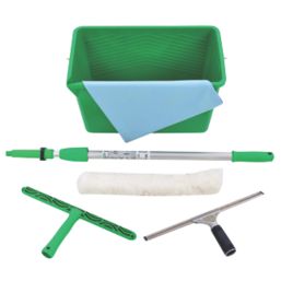 3.8 Water Fed Window Cleaning Pole, Window Cleaning Kit, + Angle