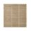 Forest  Double-Slatted  Fence Panels Natural Timber 6' x 6' Pack of 3