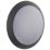 LAP Seran Outdoor Round LED Bulkhead Matt Black 12W 1000lm