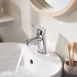 Bristan Orta Chrome 130mm Cloakroom Lever Mono Basin Mixer Tap  With Clicker Waste