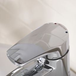 Bristan Orta Chrome 130mm Cloakroom Lever Mono Basin Mixer Tap  With Clicker Waste