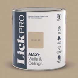 LickPro Max+ 2.5Ltr Beige 02 Matt Emulsion  Paint