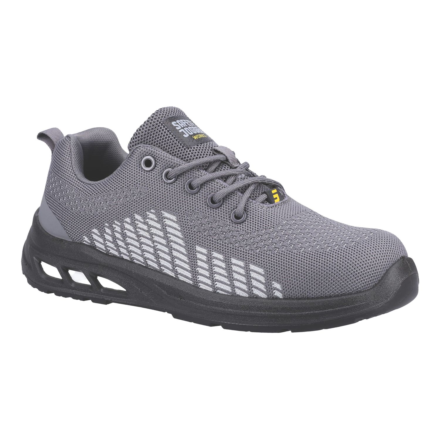 Safety Jogger Fitz S1P Size 7.5 Grey Steel Toe Cap Safety Trainers (707XC)