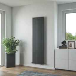 Ximax George Twist 1800mm x 470mm 5239BTU Anthracite Vertical Designer Radiator