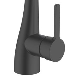 Swirl Oxford  Pull-Out Spray Mixer Kitchen Tap Black