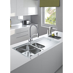 Franke Maris Slim Top 1.5 Bowl Stainless Steel Inset Kitchen Sink  1000mm x 510mm