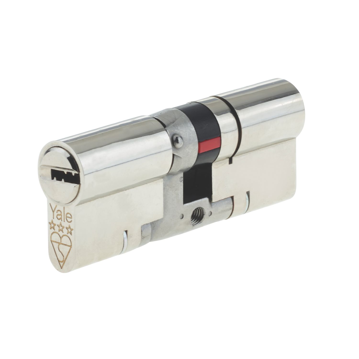 Yale Fire Rated 3 Star Double Platinum Euro Profile Cylinder 40-50 (90mm) Nickel (7085T)