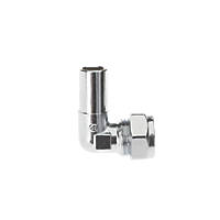 Drayton  Chrome-Plated Brass Compression Reducing 90° TRV Adaptor Elbow 15 x 10mm
