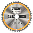 DeWalt  Wood/Nails TCT Circular Saw Blade 216mm x 30mm 40T