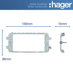 Hager Sollysta WMGF34 3/4-Module Grid Frame