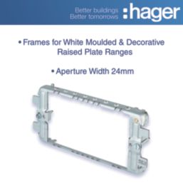 Hager Sollysta WMGF34 3/4-Module Grid Frame