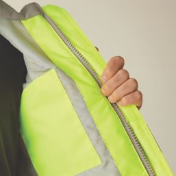Regatta Hi-Vis Pro Contract Dover Parka Jacket Yellow 2X Large 57" Chest