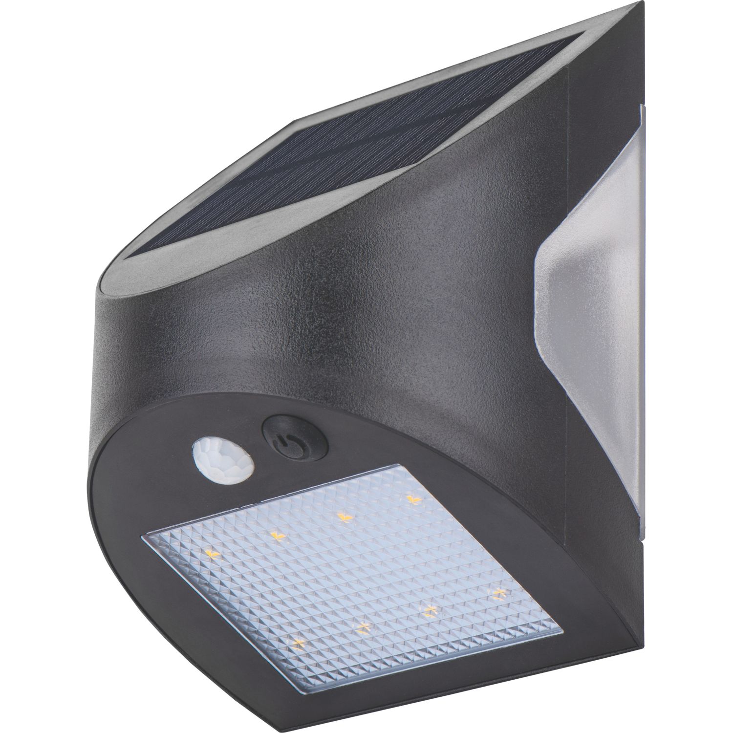 Luceco Prysm Outdoor LED Solar With PIR Sensor Black 300lm (708CL)