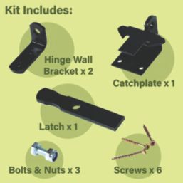 Apollo  Metal Gate Replacement Fitting Kit