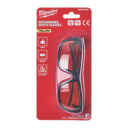 Milwaukee Performance Yellow Lens Safety Glasses