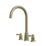 ETAL Cuthbert Dual Lever 3-Hole Kitchen Tap Polished Brass