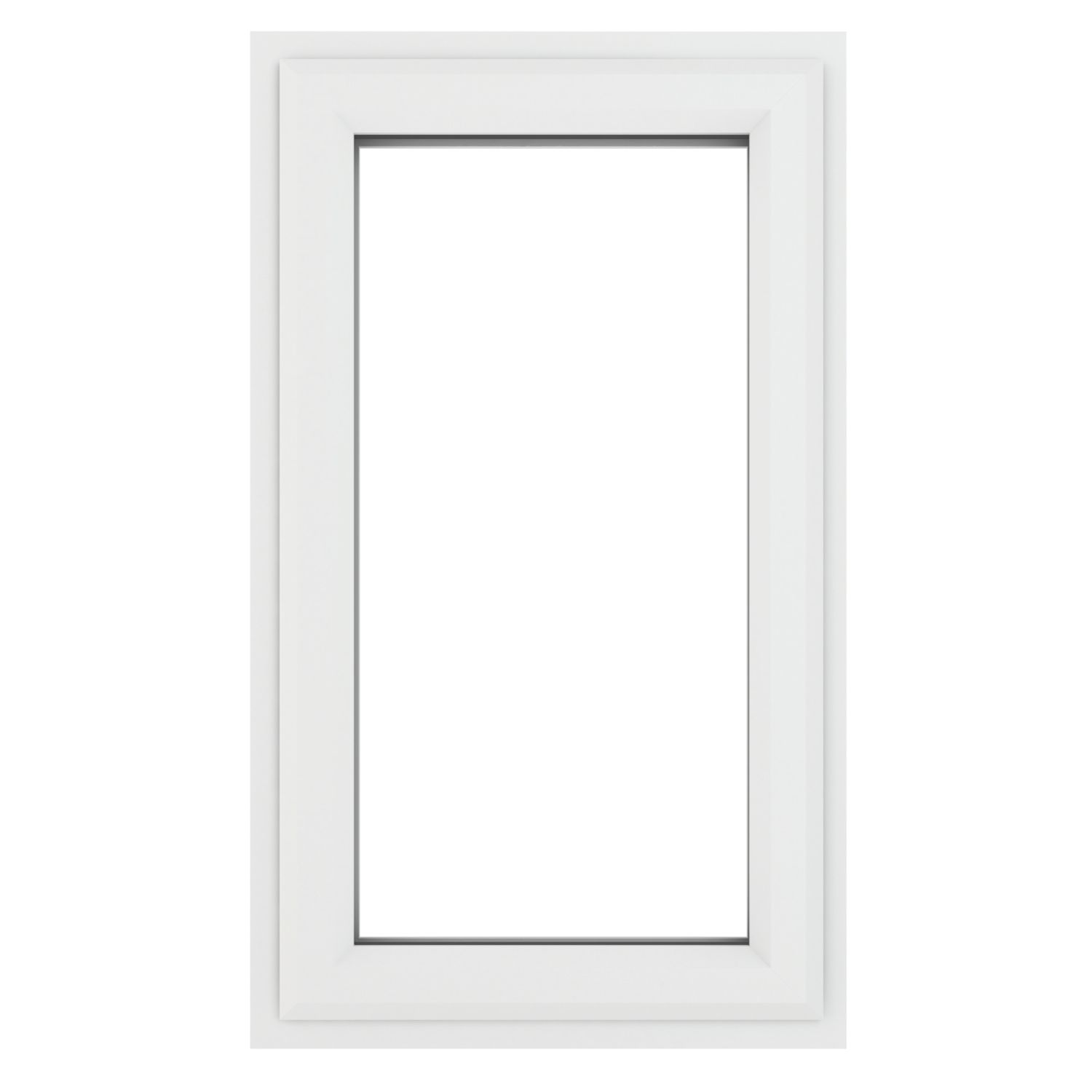 Crystal Left-Hand Opening Clear Triple-Glazed Casement White uPVC Window 610mm x 1040mm (708JN)
